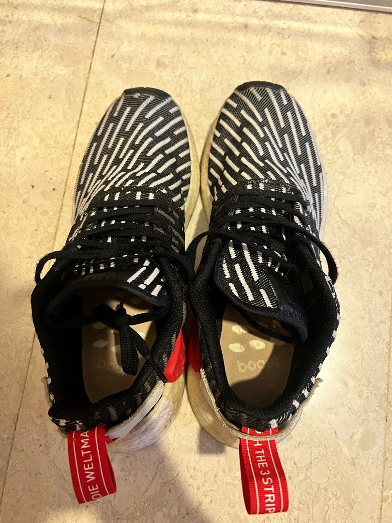 Adidas nmd zebra shop lace