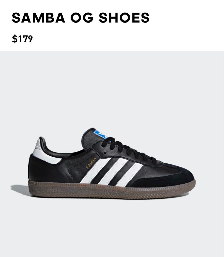 Adidas Samba OG shoes in Black UK 4.5
