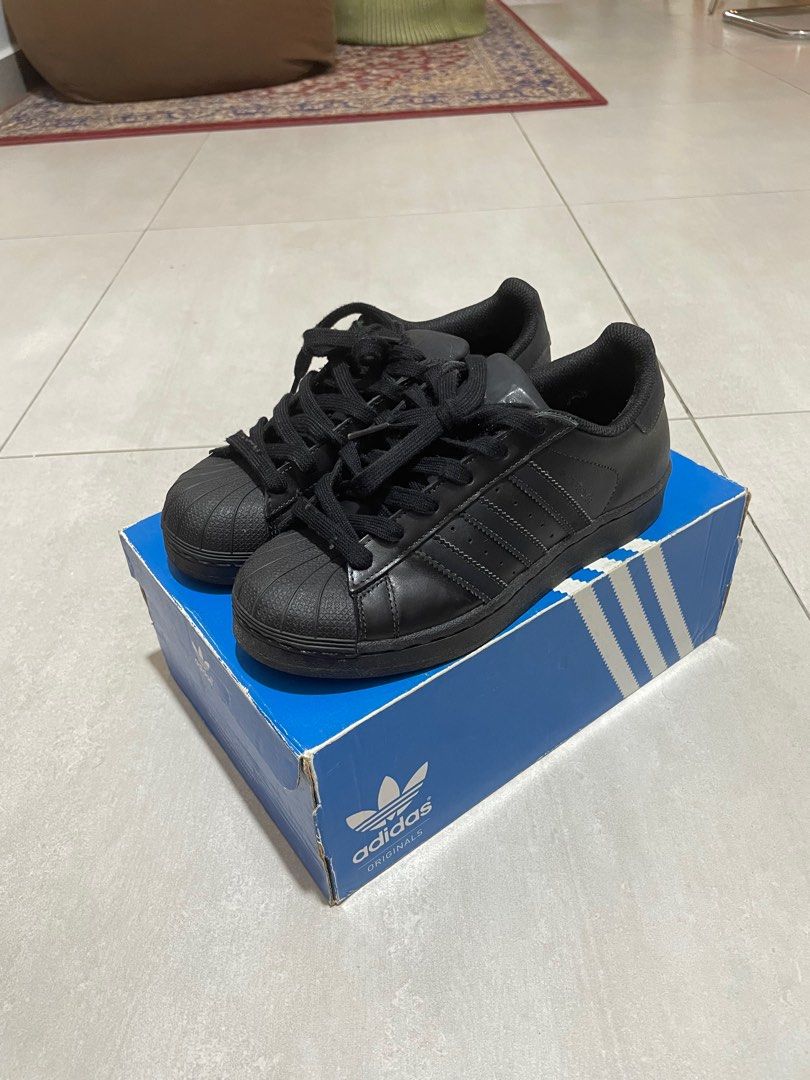 Adidas superstar cheap black 35 5