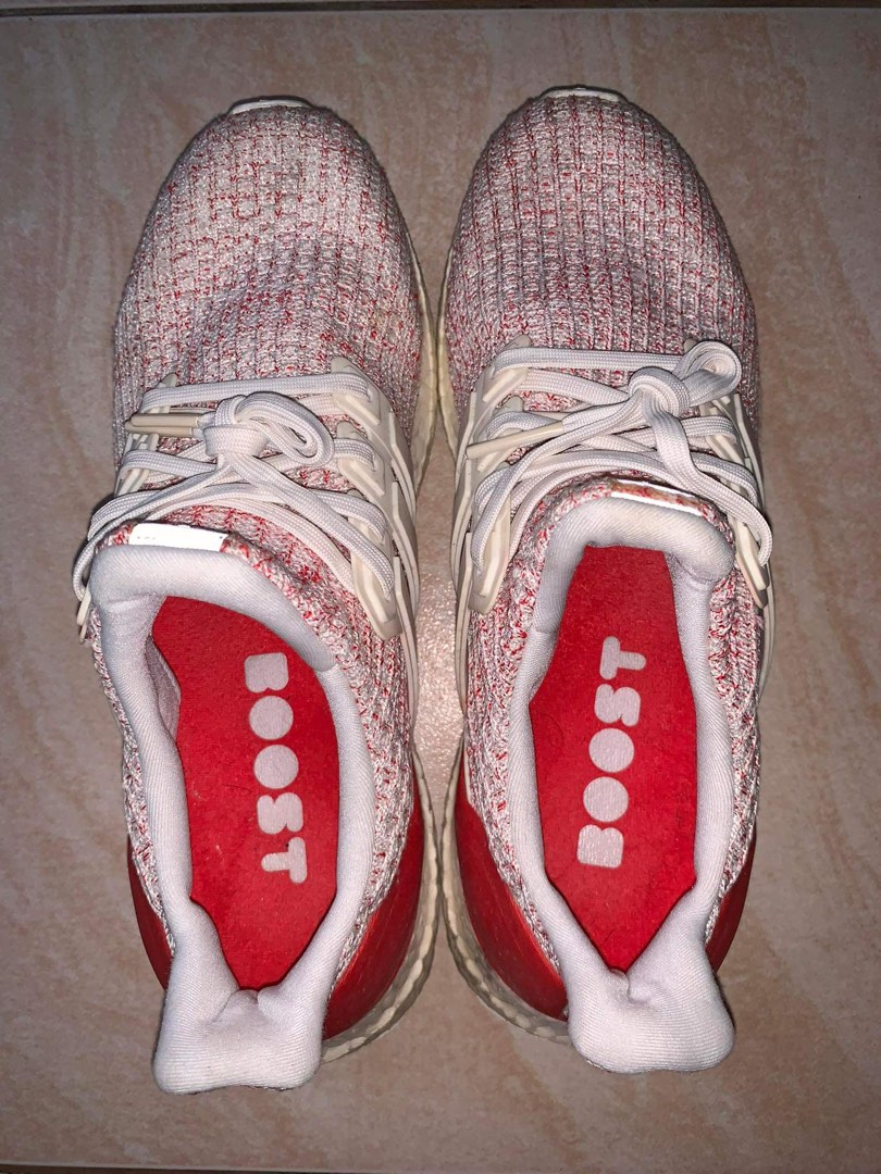 Adidas ultra boost clear brown shock red deals