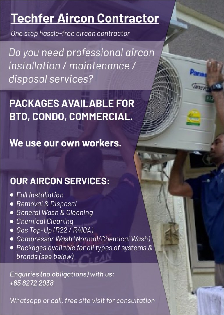 Aircon Installation / Replace / Repair / Maintenance Service / Gas Top