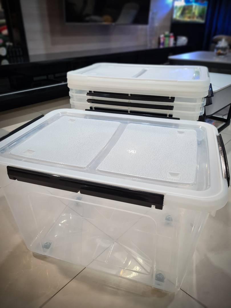 Airtight Citylife Storage Box with Wheels 65L (X-6071), Furniture ...