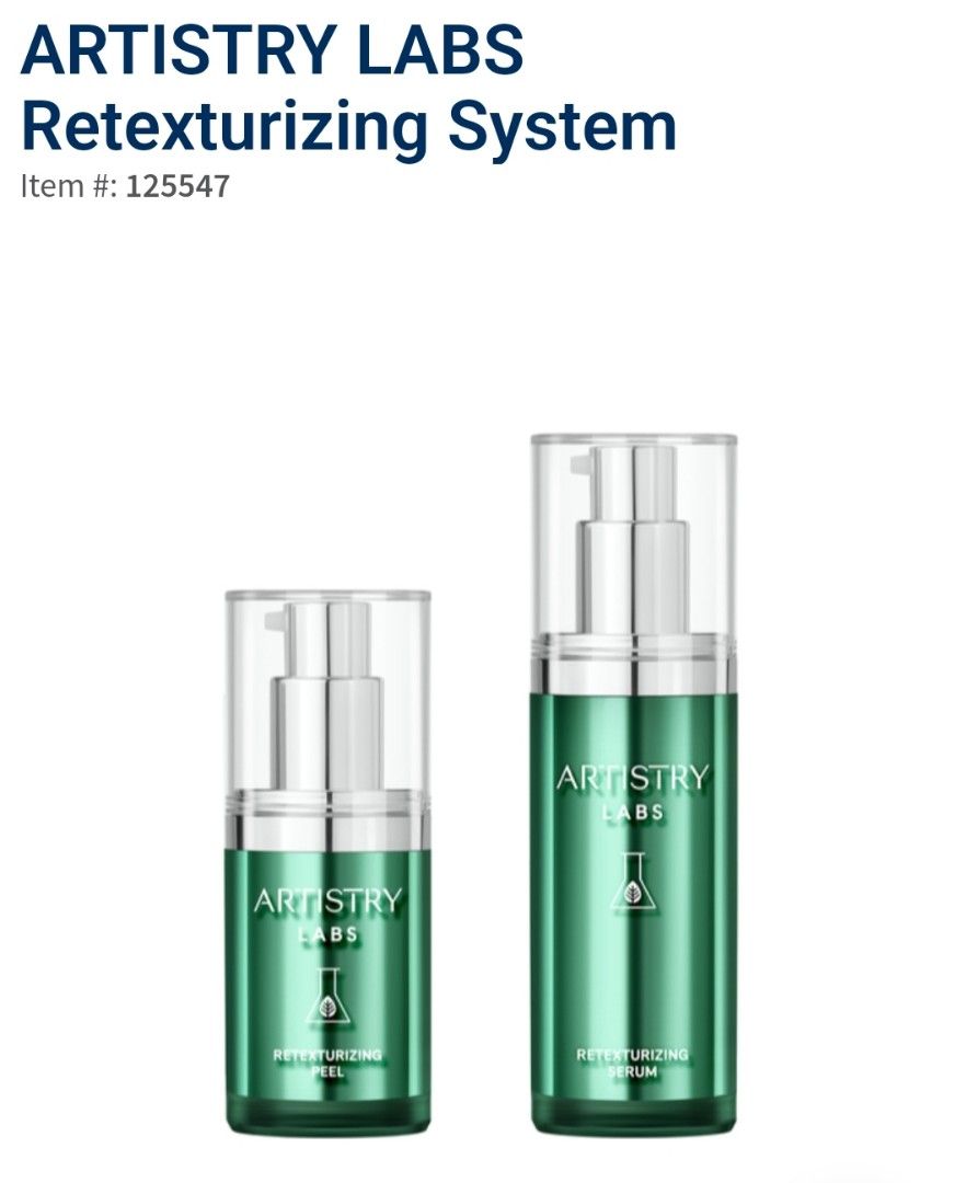 Amway Artistry LABS Retexturizing System, Beauty & Personal Care, Face, Face Care on Carousell