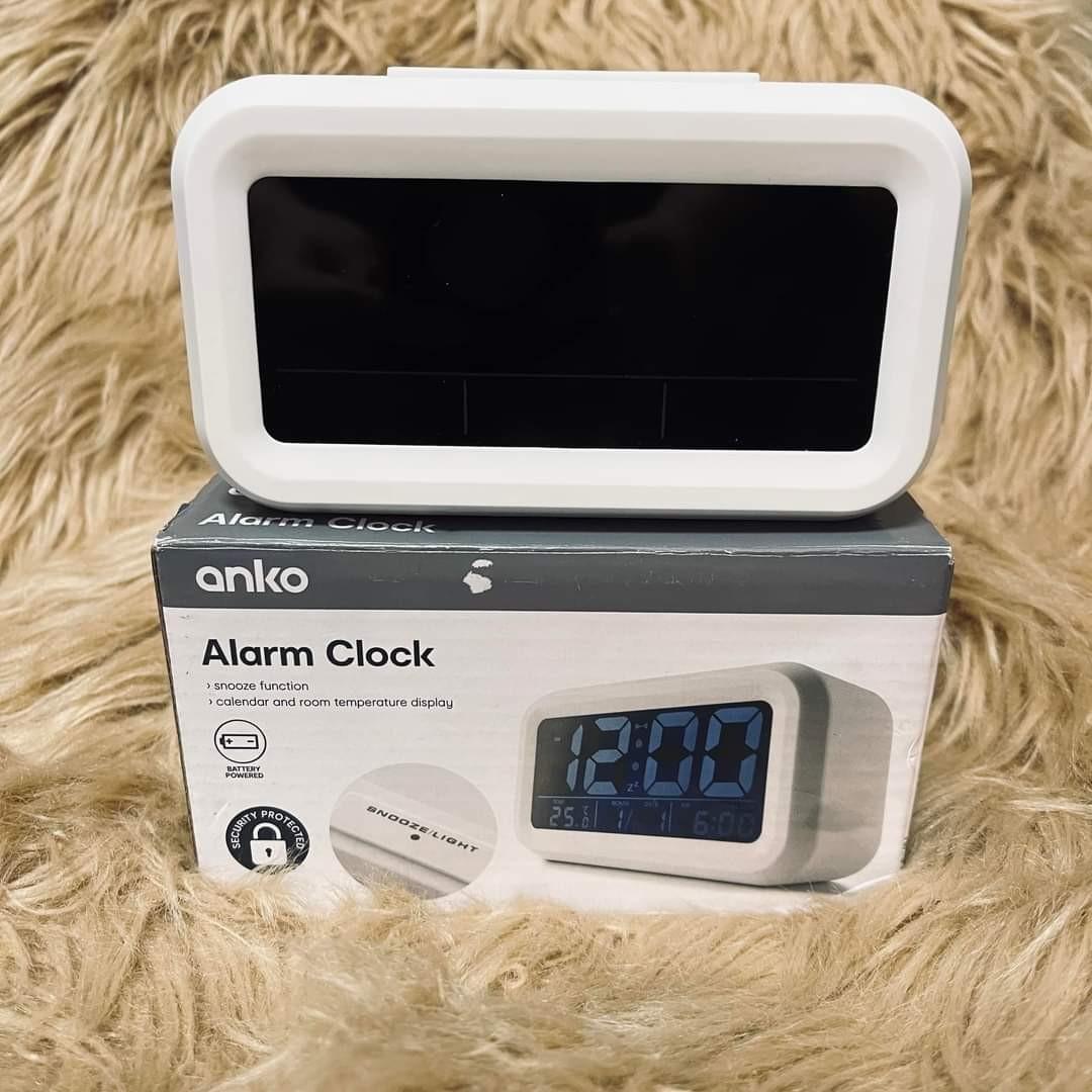 Anko Alarm Clock Snooze function, Furniture & Home Living, Home Decor