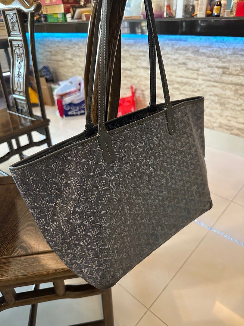 Authentic Goyard Artois PM Grey, Luxury, Bags & Wallets on Carousell