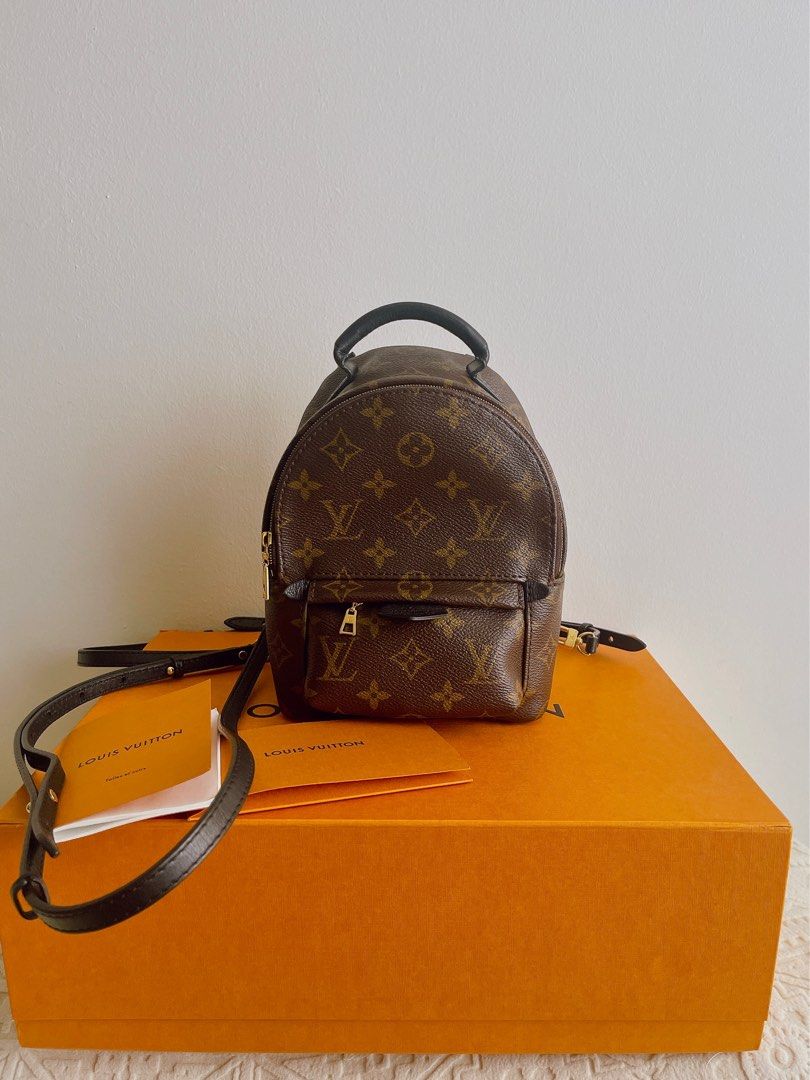 Louis Vuitton Palm Springs Mini Monogram Backpack, Luxury, Bags & Wallets  on Carousell