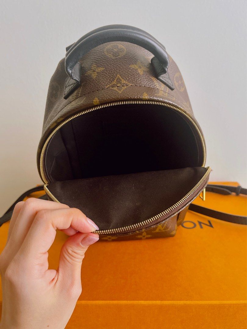 Louis vuitton backpack 2025 inside