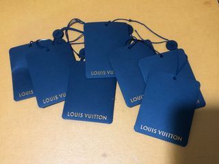 LOUIS VUITTON Shoulder Strap Leather Powanie Name Tag Set Beige LV
