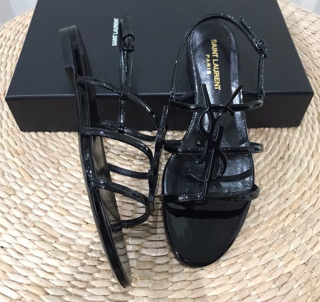 Ysl lace hotsell up sandals