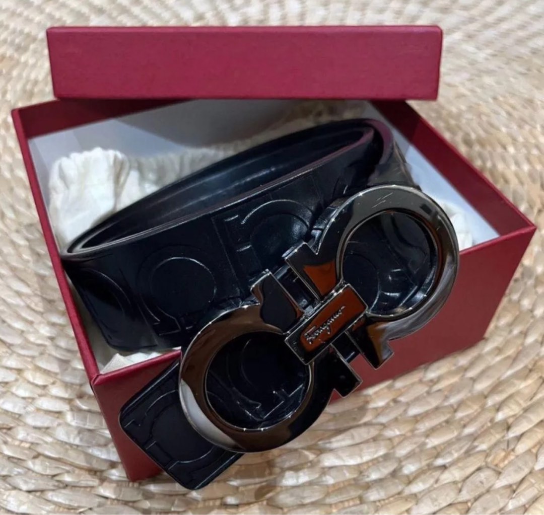 AUTHENTIC SALVATORE FERRAGAMO MEN REVERSIBLE LEATHER BELT Men s Fashion Watches Accessories Belts on Carousell