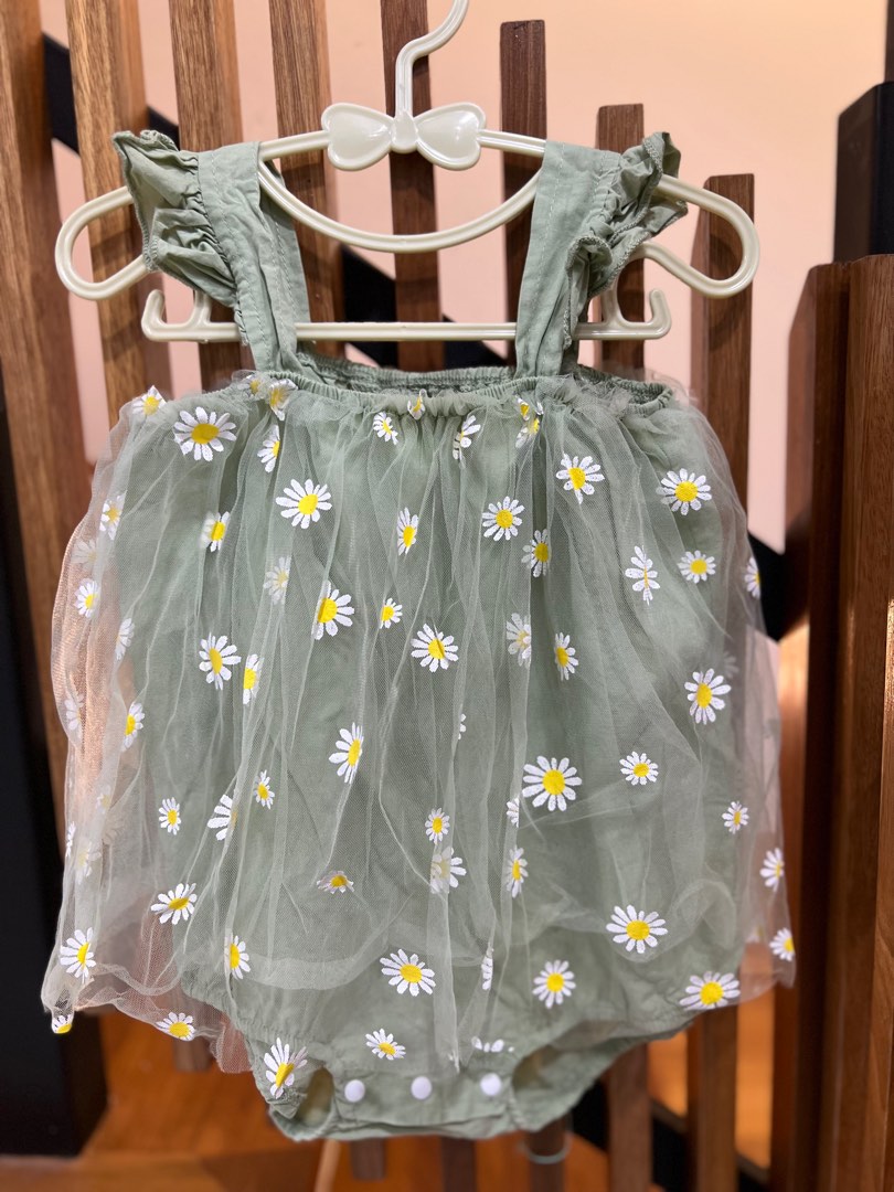 Baby daisy romper Babies Kids Babies Kids Fashion on Carousell