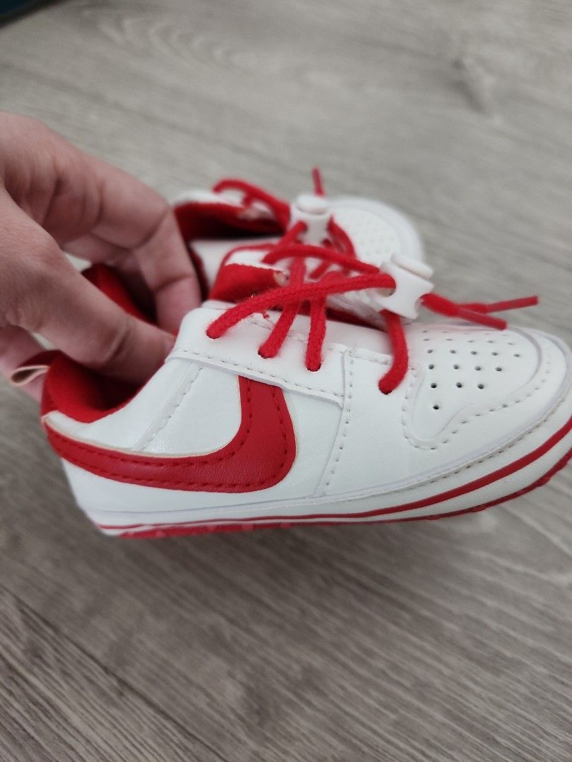 Red baby sneakers top