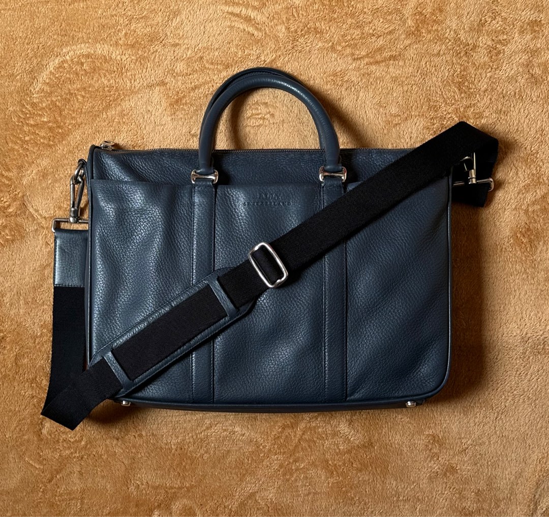 Bally Massil Genuine Leather Business Bag, Luxury, Bags & Wallets on