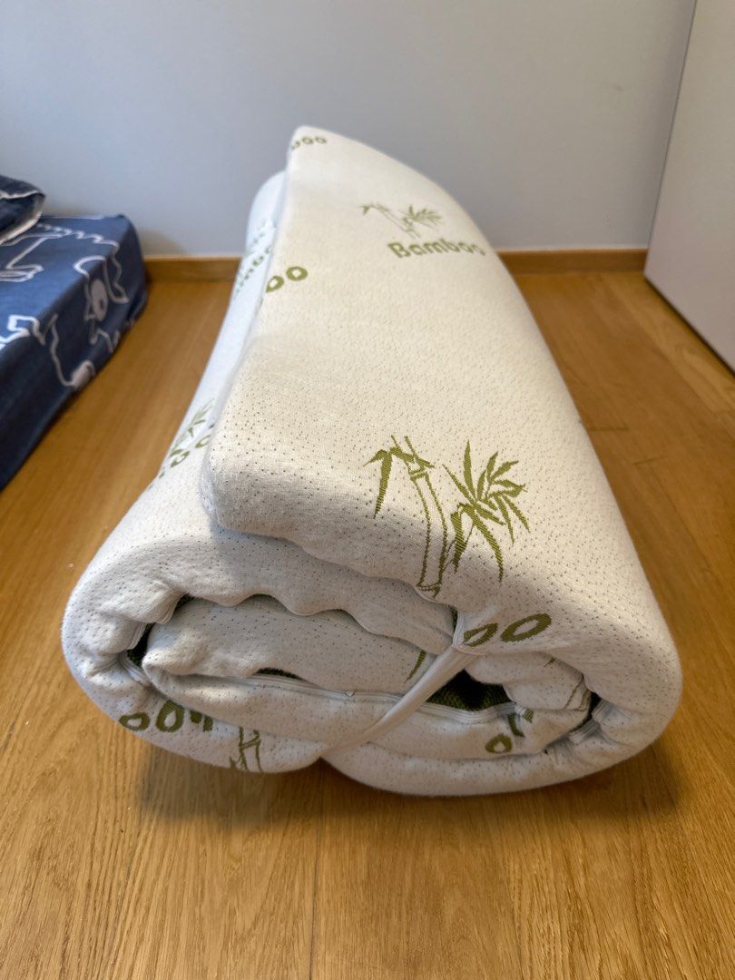 Bamboo Foam Topper, Furniture & Home Living, Furniture, Bed Frames