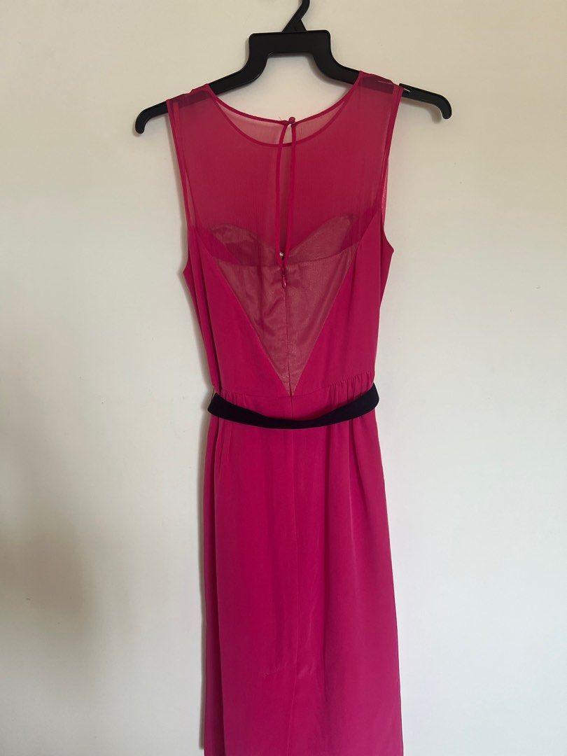 Fuschia on sale silk dress