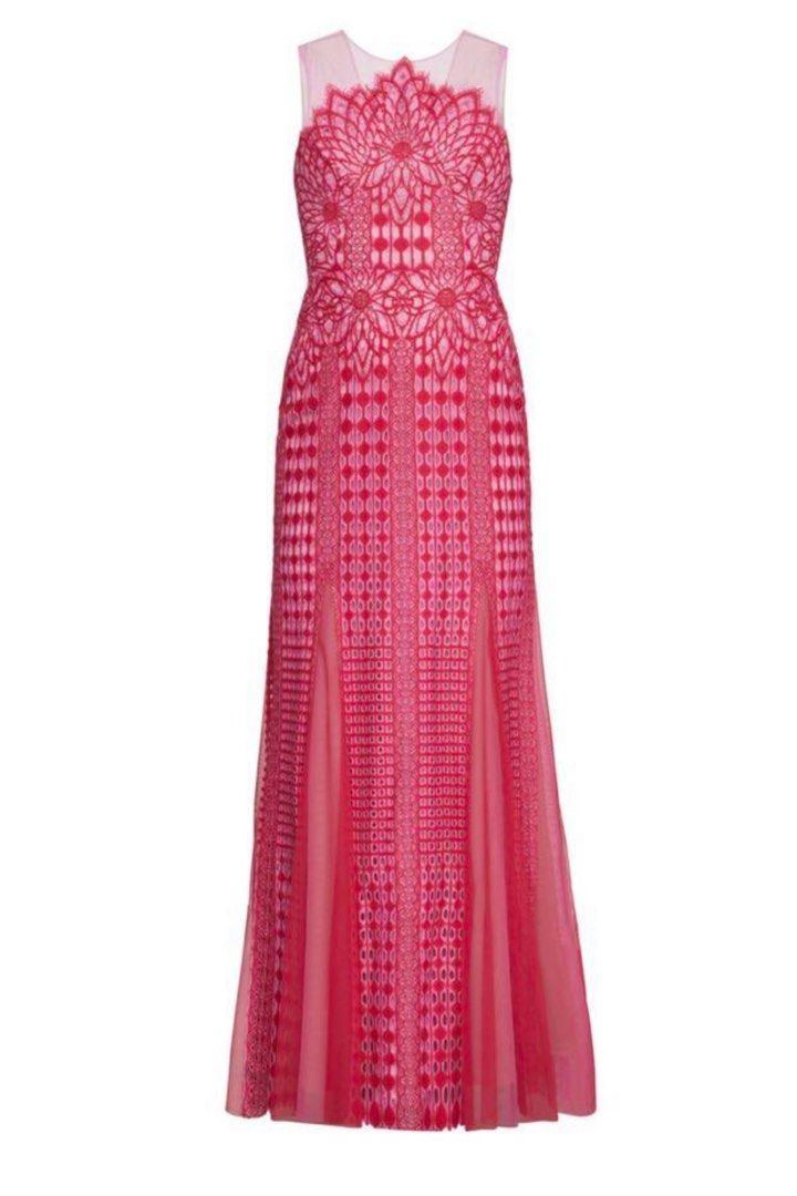 Elinor sleeveless lace gown outlet