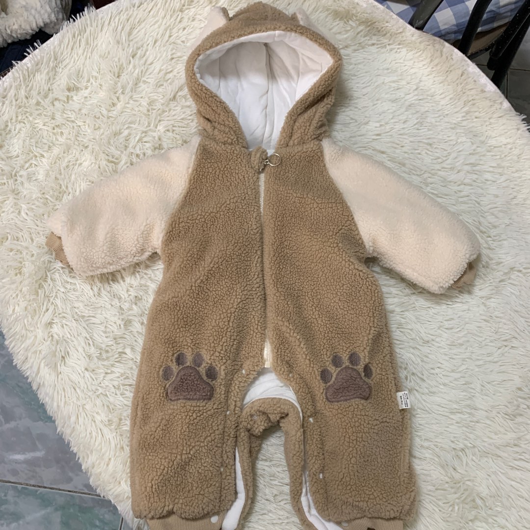 Bear Fleece Onesie for Babies 912m, Babies & Kids, Babies & Kids