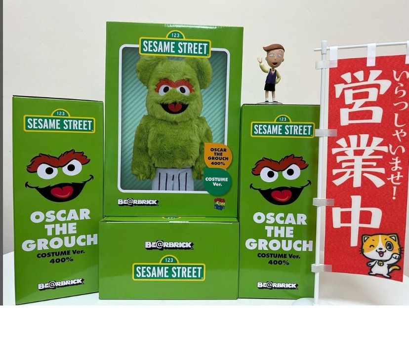 《現貨》BEARBRICK OSCAR THE GROUCH Costume Ver. 400