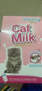 Bearing cat milk with taurine