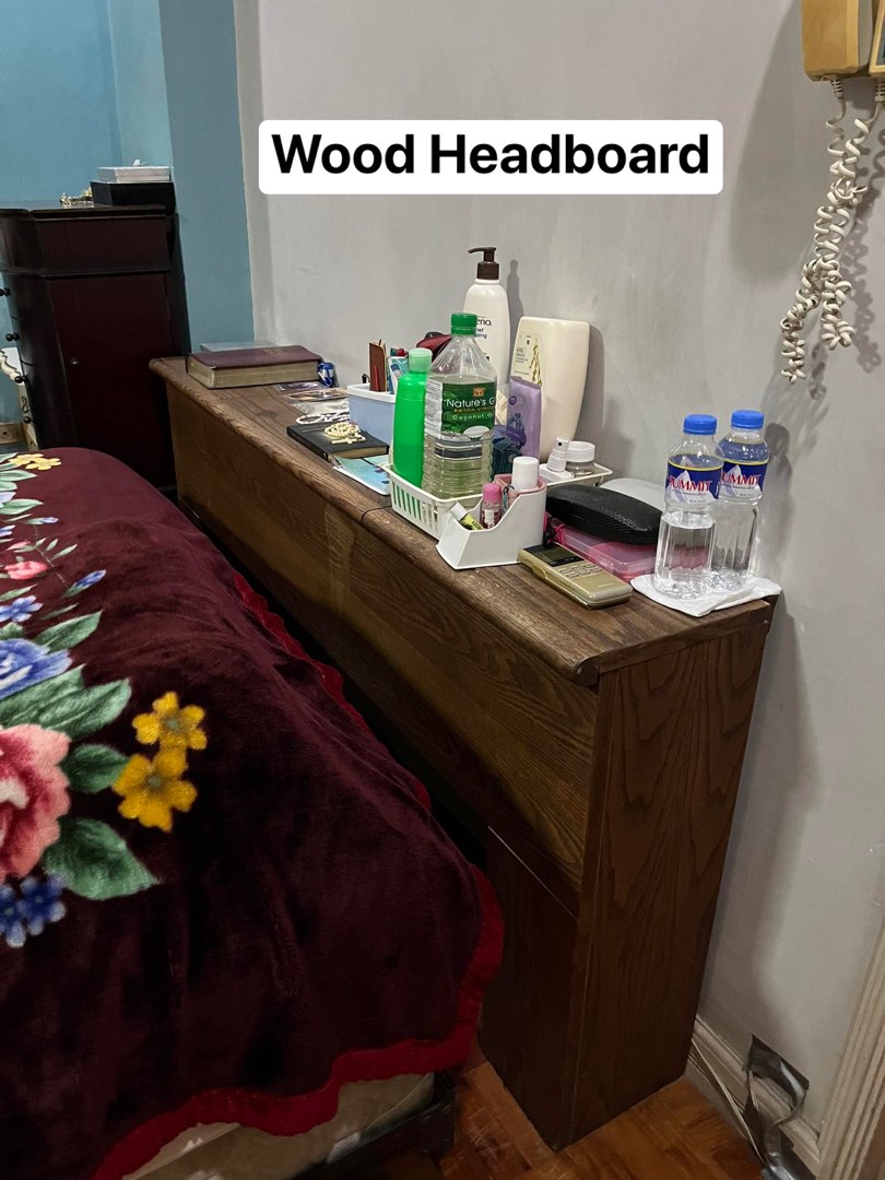 Bed Headboard (Secret Storage Compartment), Furniture & Home Living