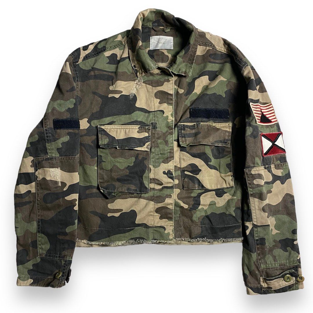 Bershka army jacket shop