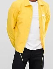 Bershka coach jacket in deals yellow