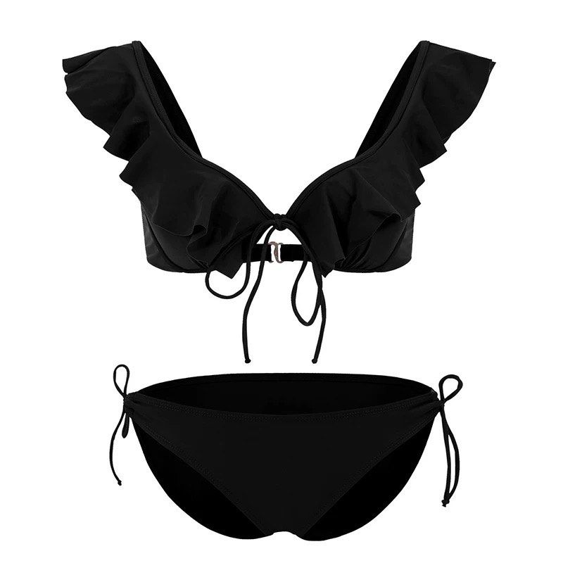 Black Bikini Set, Women's Fashion, Swimwear, Bikinis & Swimsuits on