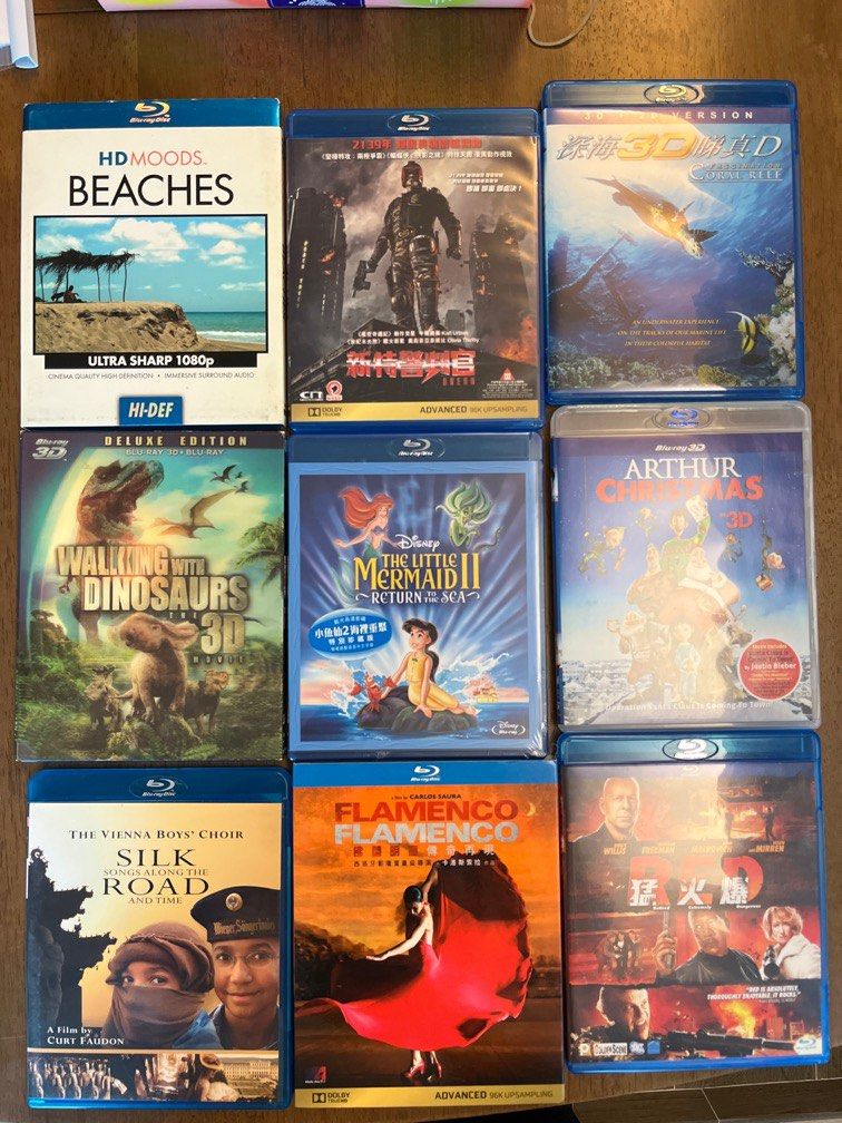 Bluray blu ray 藍光小魚先2 arthur Christmas dinosaurgars red 新