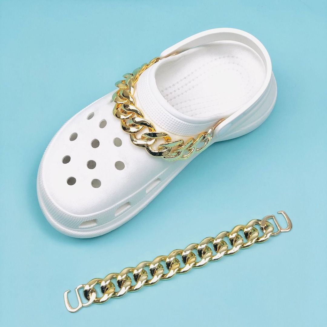 Silver Croclette Chain / Croc Accessories / Cute Croc Jibbitz