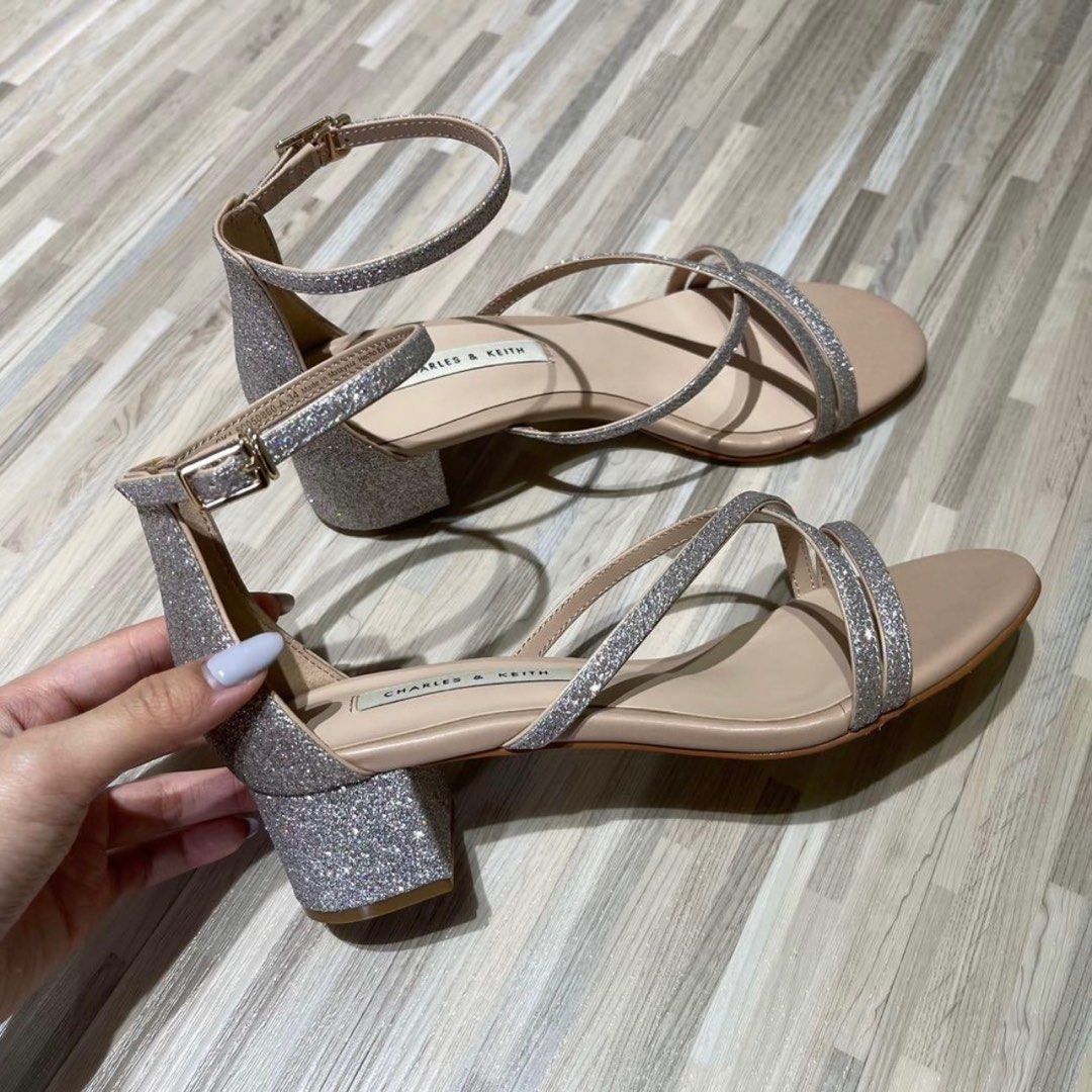 Glitter new arrivals strappy sandals