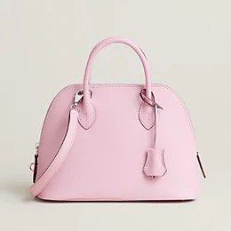 RARE! Hermes NEW Bolide 27 cm Rose Sakura PINK Tote Shoulder Bag