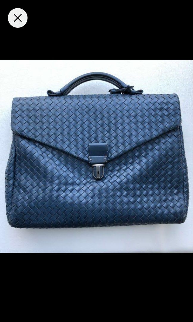 Nero intrecciato briefcase new arrivals
