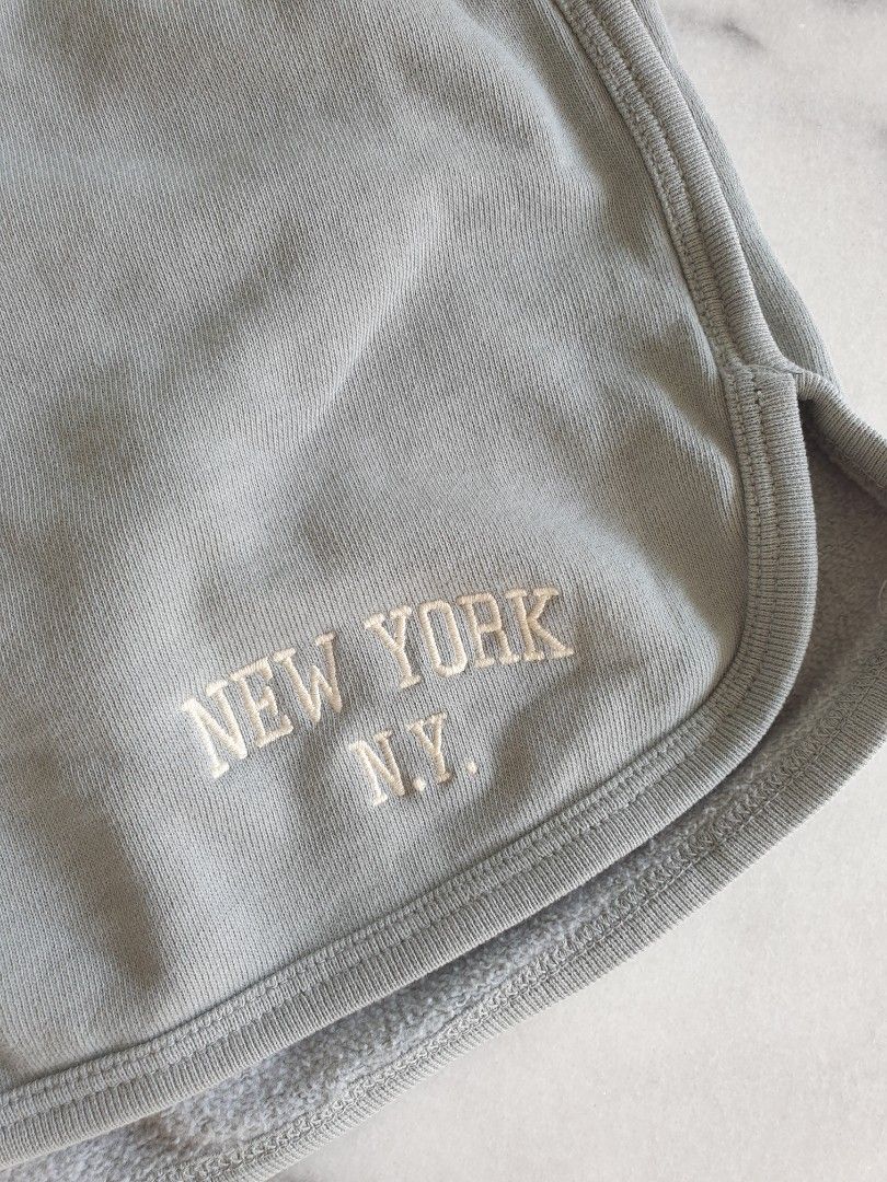 Brandy Melville John Galt sage green Lisette shorts, Women's