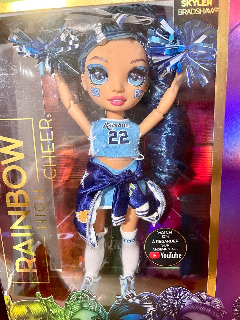 Rainbow High Cheer Skyler Bradshaw - Blue Cheerleader Fashion Doll