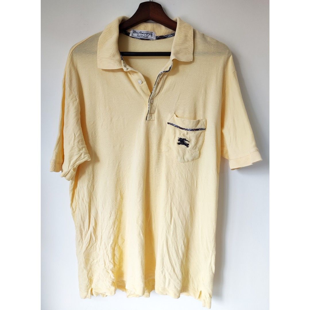 burberry yellow polo