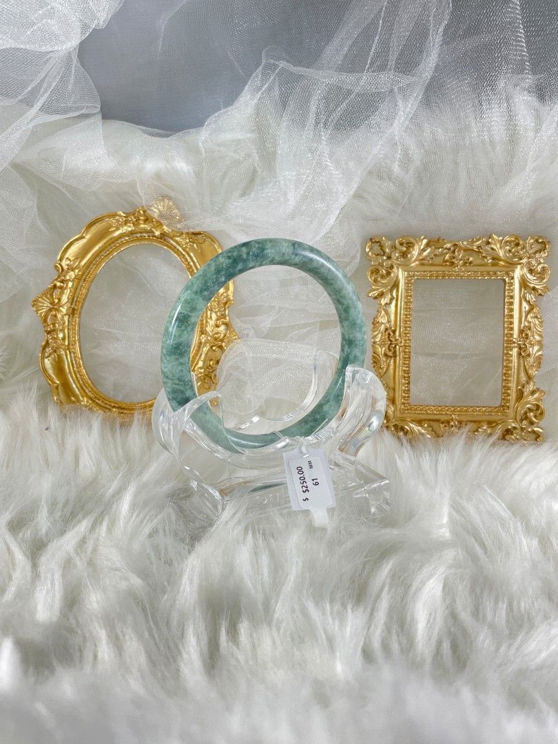Natural jade bangle on sale