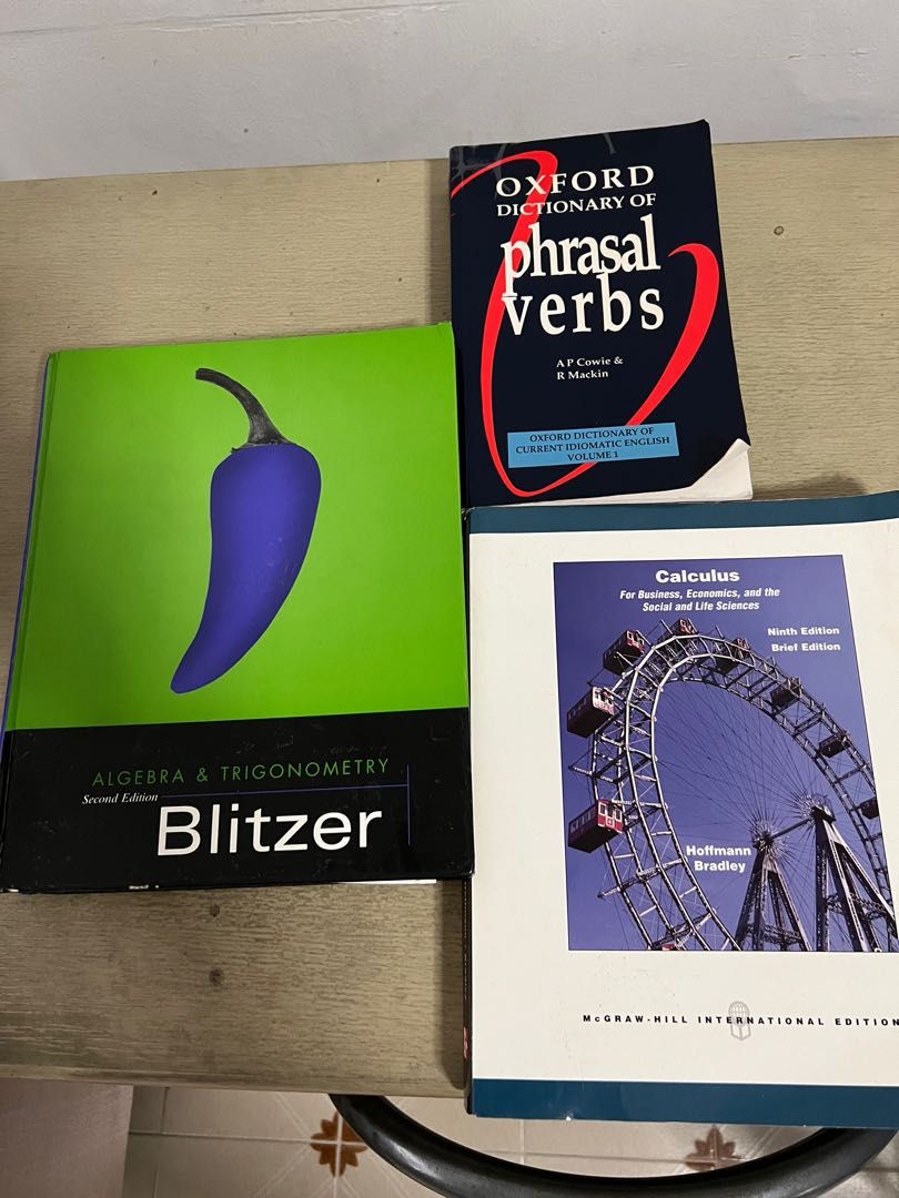 Calculus, Algebra & Trigonometry, Oxford Dictionary Phrasal, Hobbies ...