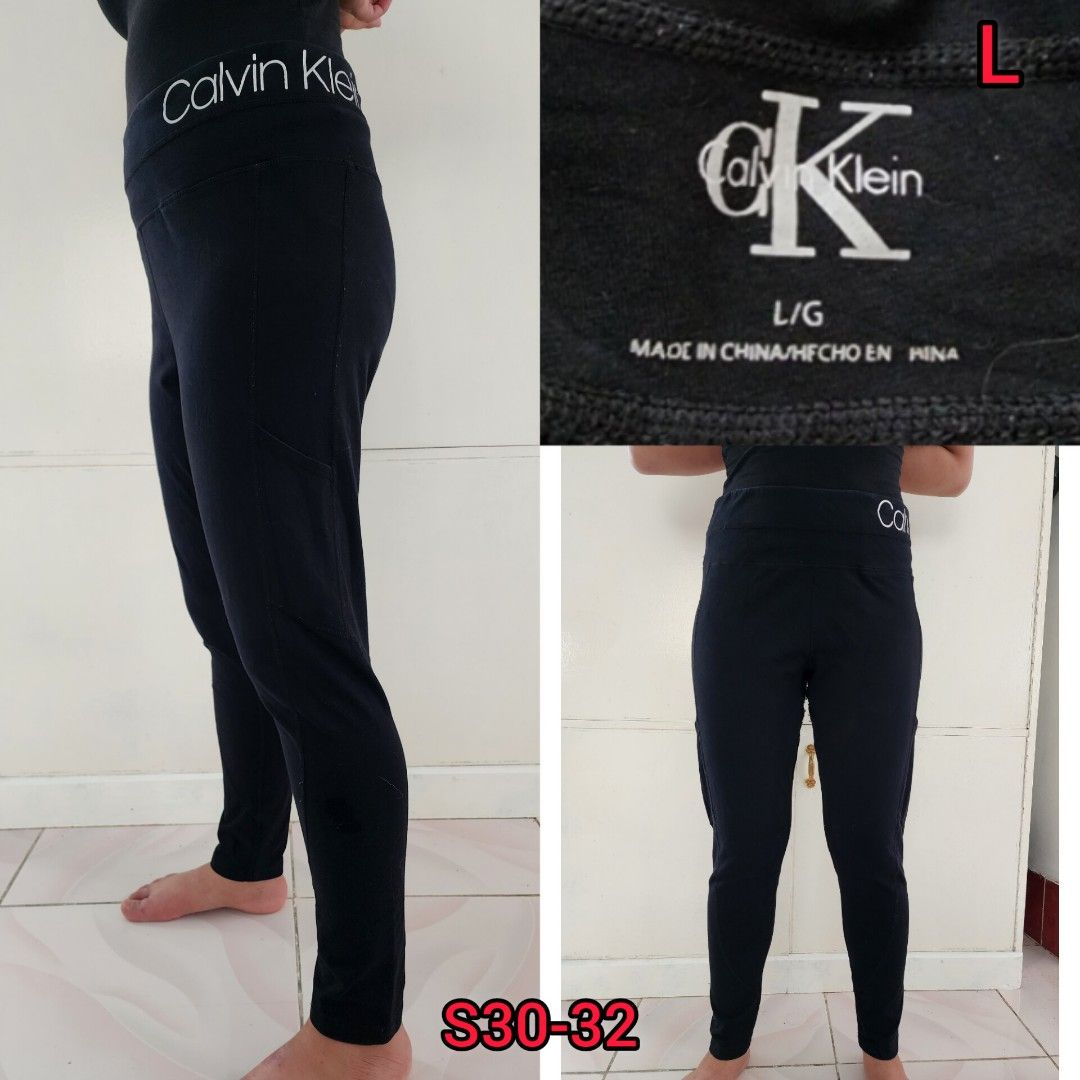 Calvin Klein Womens Performance Casual Leggings, Black, Medium 