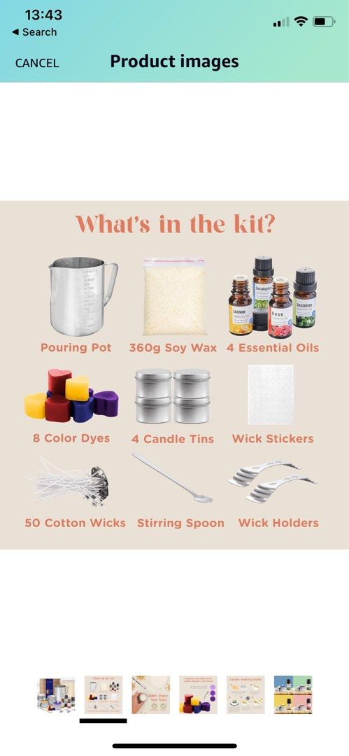 Candle Making Kit for Adults - Easy Use Homemade Candle Kit - DIY Candle  Making Kit for Beginners - Candle Maker Kit Include 12.7oz Soy Wax, 50  Wicks, 4 Color Dyes, 4