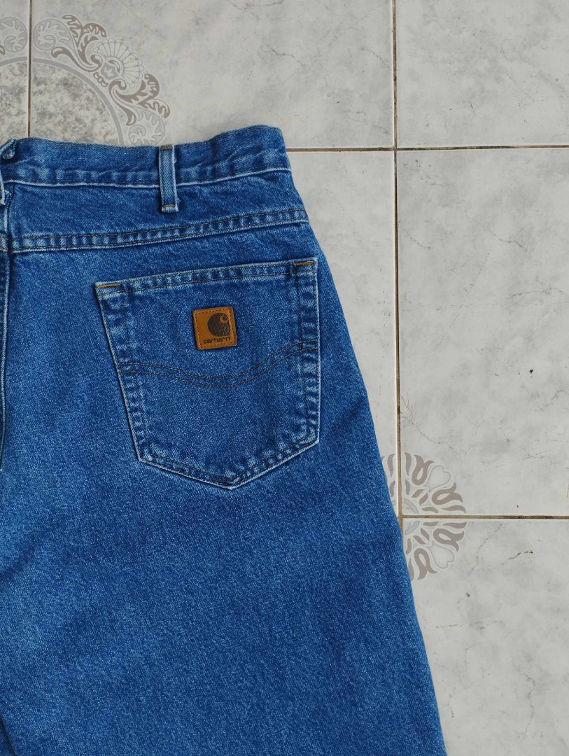 CARHARTT FLANNEL LINED, Men's Fashion, Bottoms, Jeans on Carousell