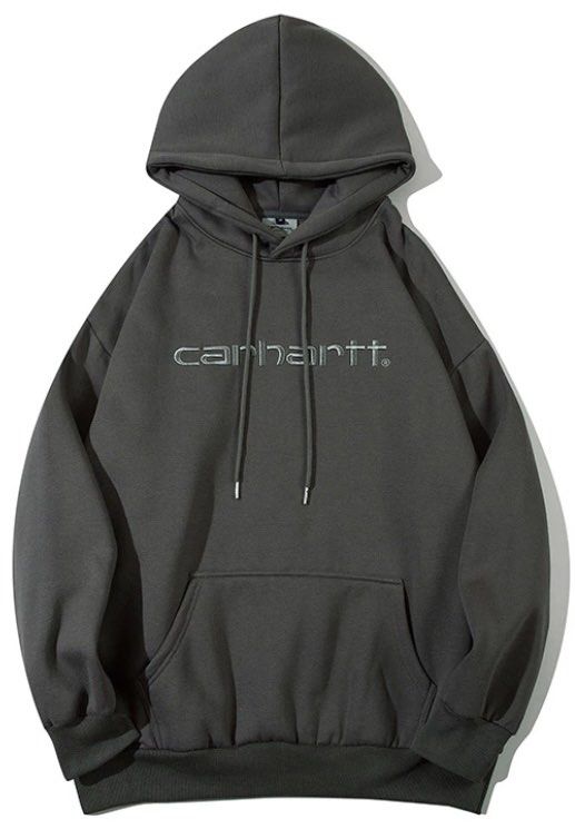 Dark grey carhartt hoodie deals