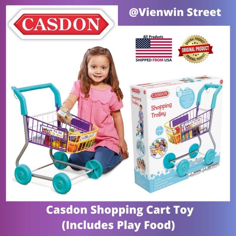 CASDON SHOPPING CART TOY UK BRAND LIKE REAL TROLLEY SHOPPING CART