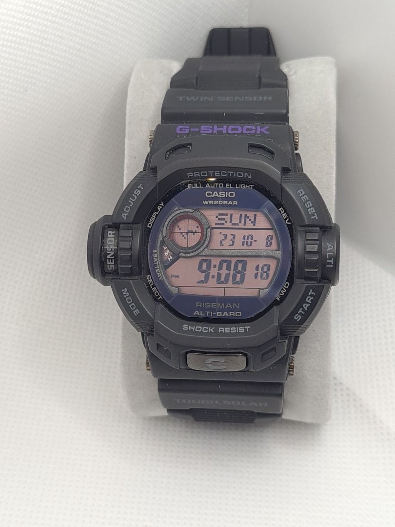 Casio G-Shock Tough Solar Riseman G9200MS ALTI-BARO, Men's Fashion ...