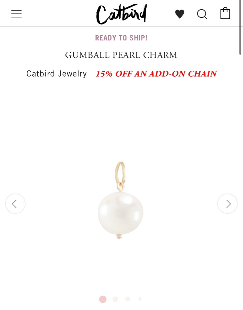 Gumball Pearl Charm