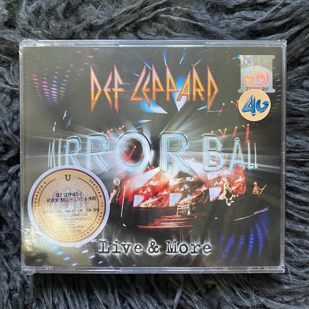 CD DEF LEPPARD Mirror Ball Live & More, Hobbies & Toys, Music & Media