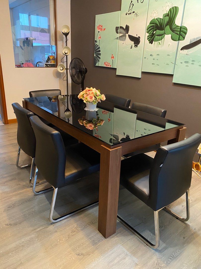 Cellini Dining Table with 6 chairs