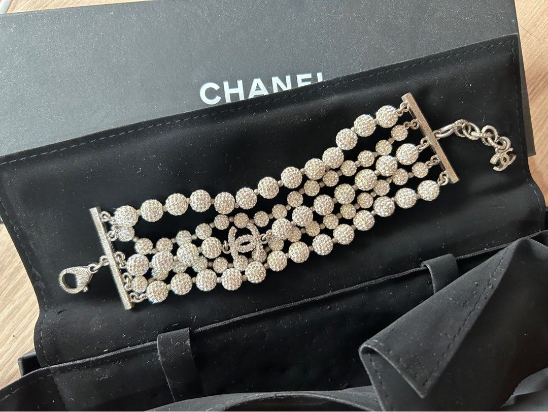 Chanel Bracelet Silver Luxury Accessories on Carousell