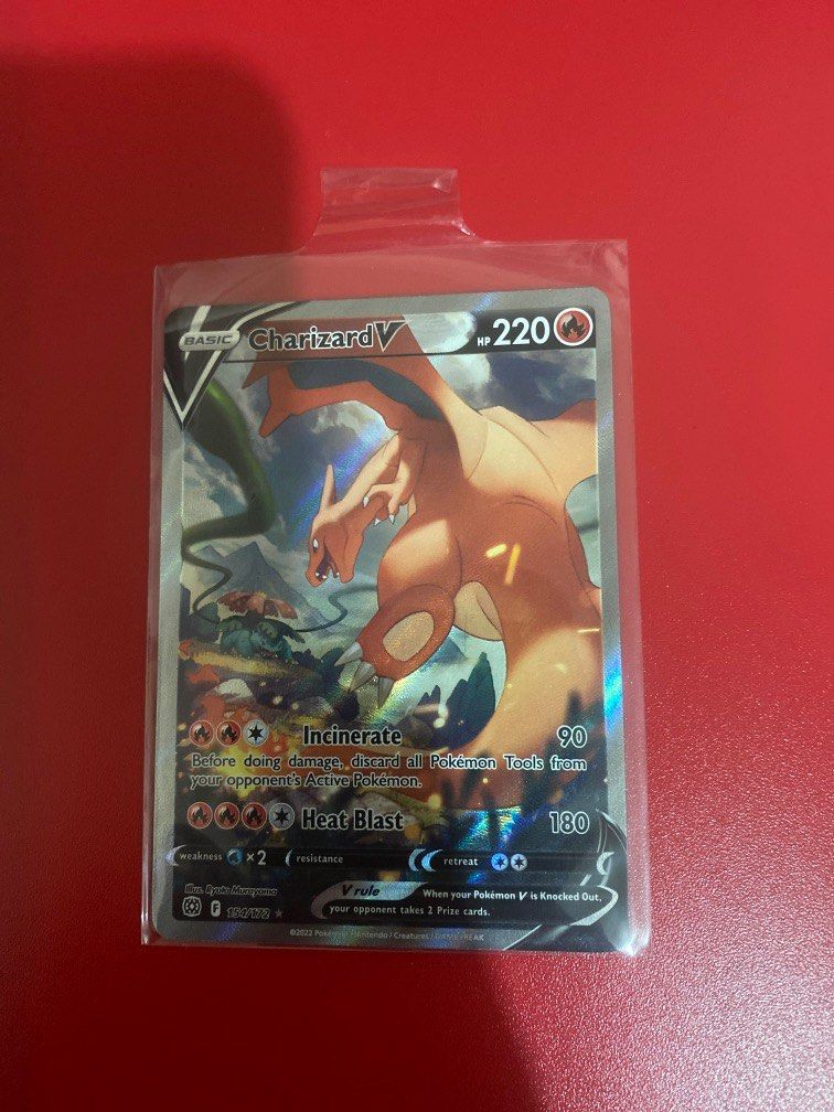 Charizard v 154/172, Hobbies & Toys, Toys & Games on Carousell