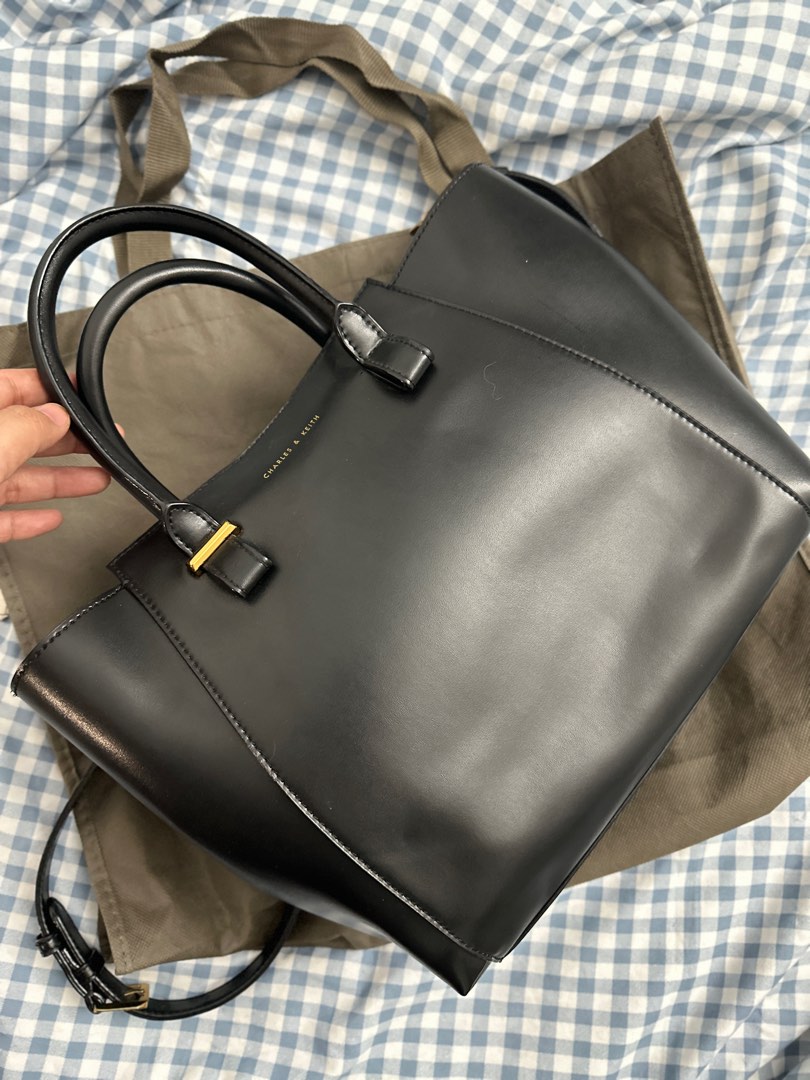 Charles and keith on sale double strap shoulder bag