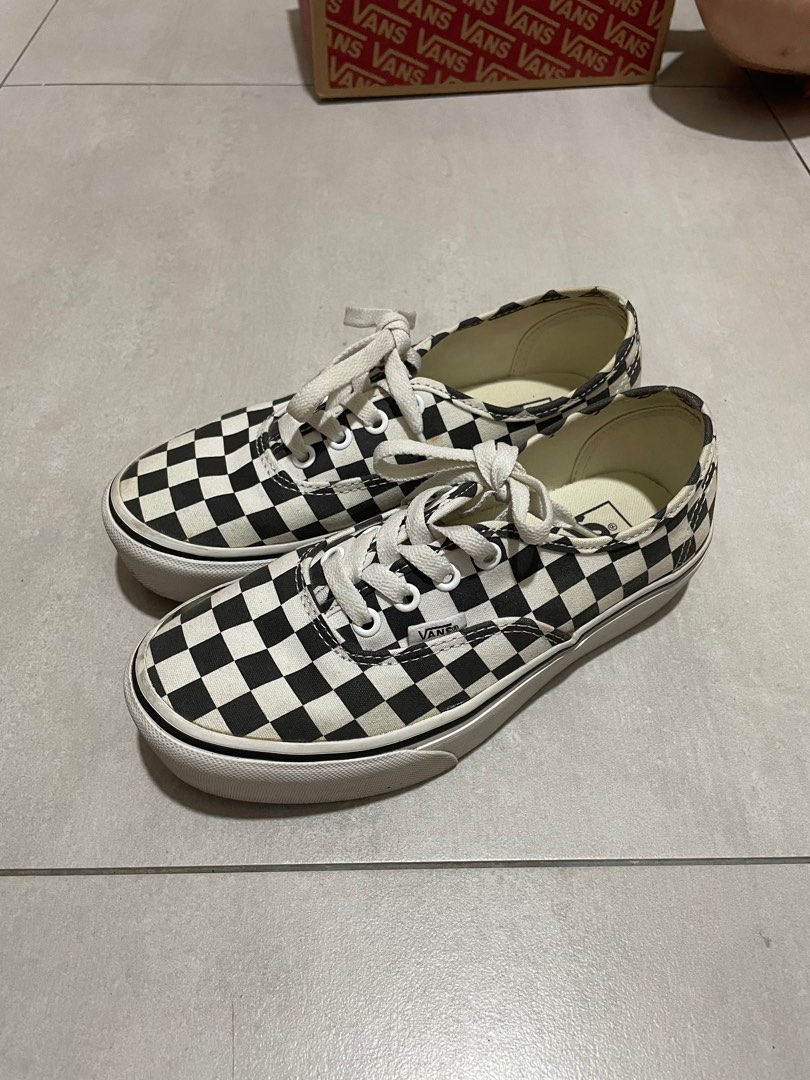 Checkerboard True White Authentic Platfor Women s Fashion